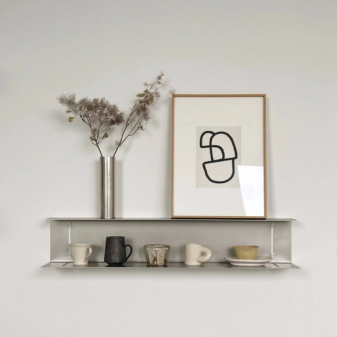 Stainless Steel Shelves Wall Storage Holders 2-layer