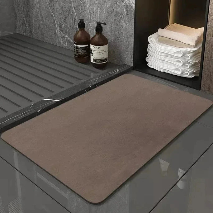 Diatom Mud Bath Mat Bathroom Shower Floor Decor Super Absorbent
