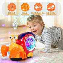 Crawling Crab Baby Toys With Music Light Up