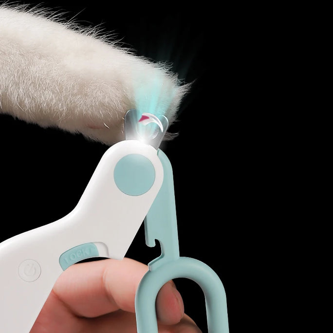 LED Light Cat Dog Nail Clipper Cutter Professional Pet