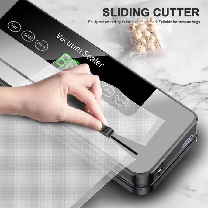 Electric Vacuum Sealer Food Storage Seal Touch Button Dry/Wet