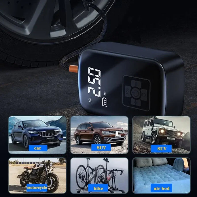 150PSI Wired/Wireless Car Air Compressor Electric Tire Inflator