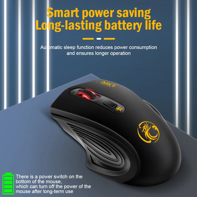 Wireless Silent Mouse Suitable For Business Office Laptop Esports