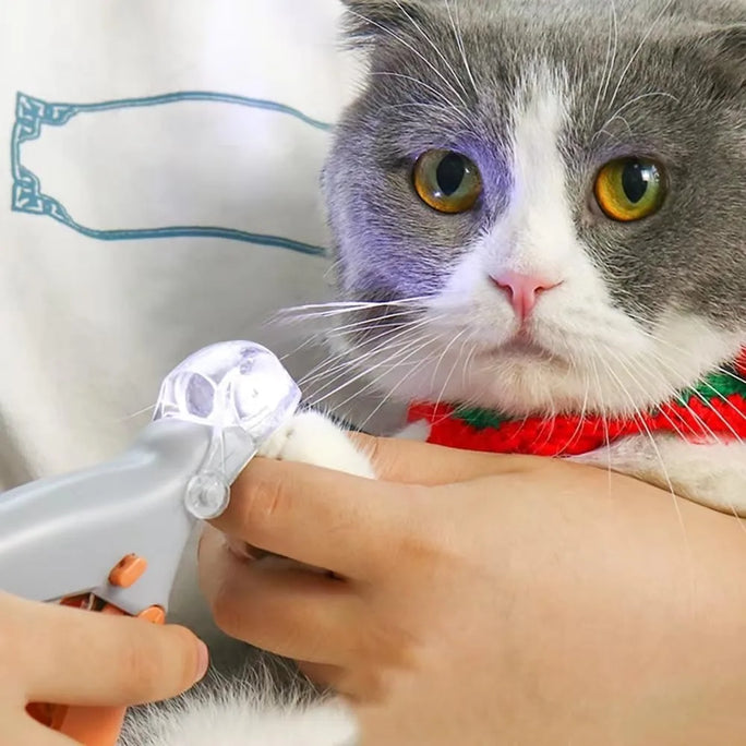 Professional Pet Nail Clipper Scissors with LED
