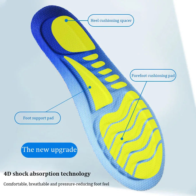 Orthopedic Insoles for Breathable Soft Latex Insoles Sport Shock