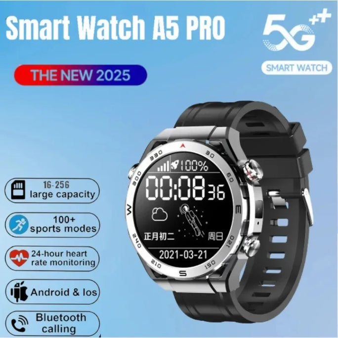 2025 A5 Pro 4G Smartwatch: Android OS