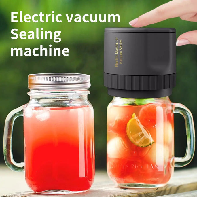 Electric Mason Jar Vacuum Sealer Kit Cordless Automatic