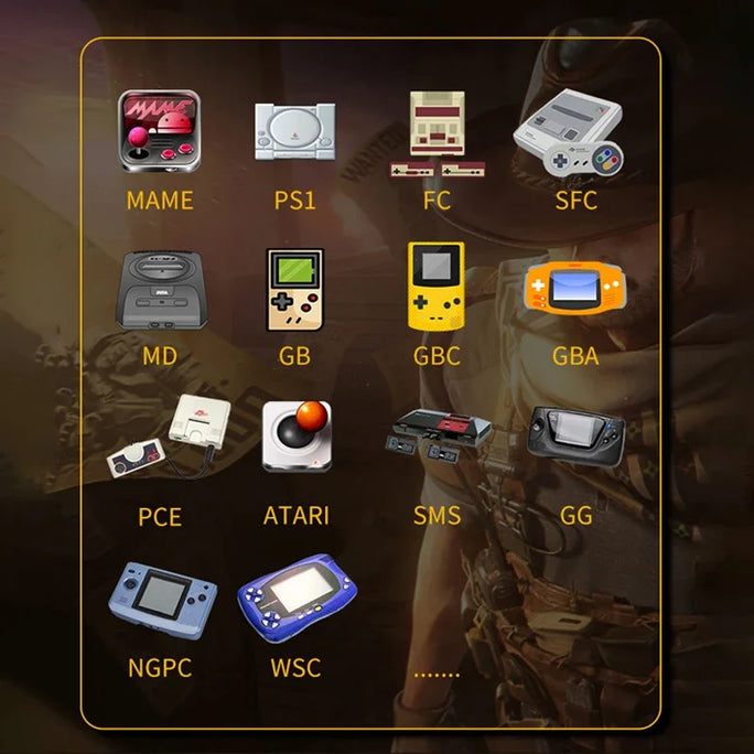 SF3000 Retro Handheld Video Game Console 4.5 Inch IPS Screen Game