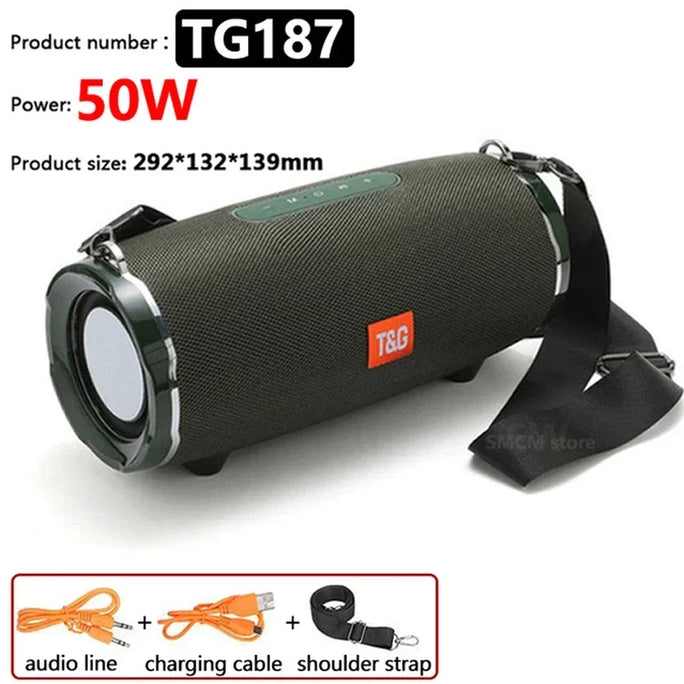 TG187 50W High Power caixa de som Bluetooth Speaker Waterproof