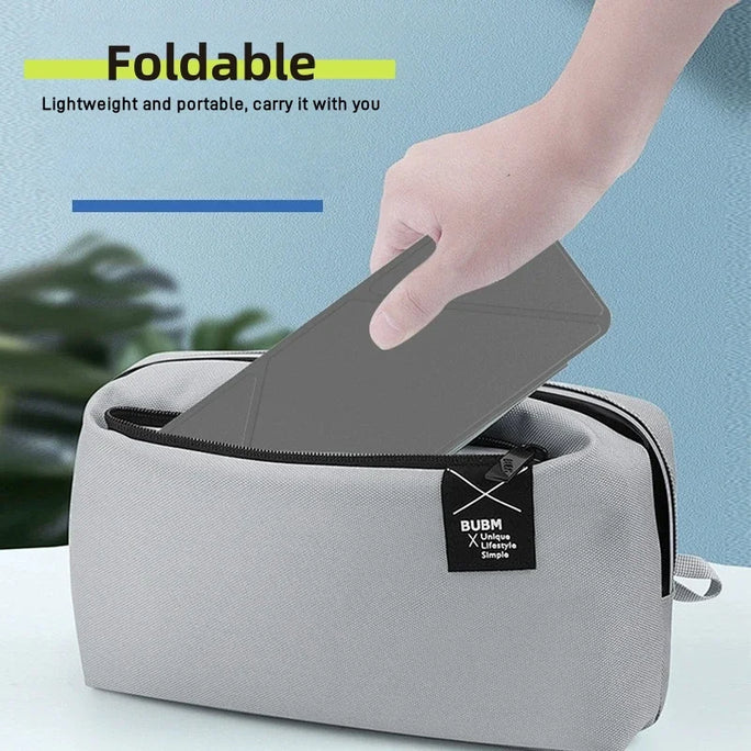 Bluetooth Wireless Folding Keyboard with Touchpad Leather