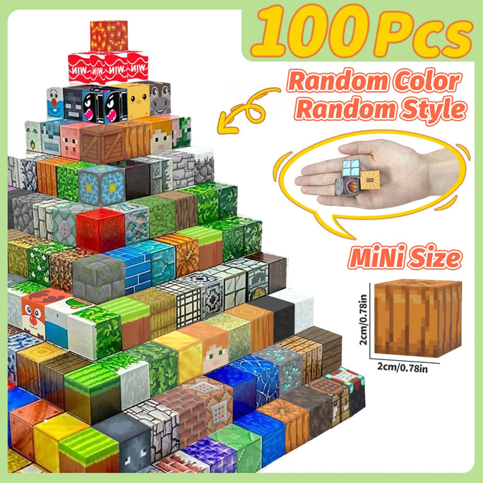 Magnetic Building Blocks Mine World Magnet Cube