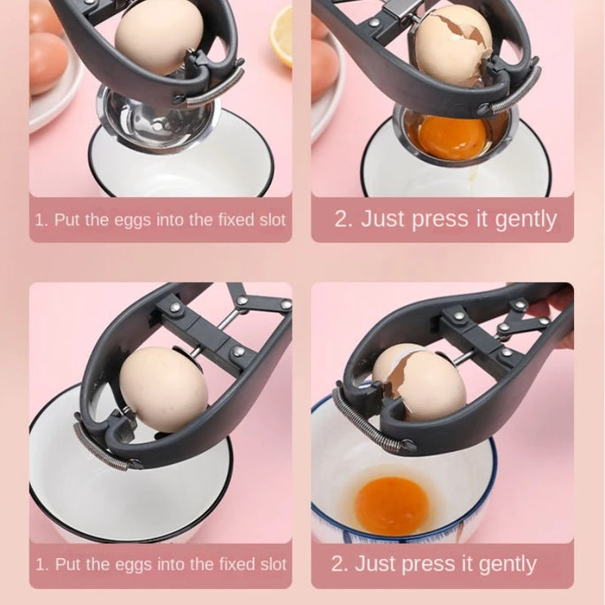 Stainless Steel Eggshell Opener Scissor Cracker Egg
