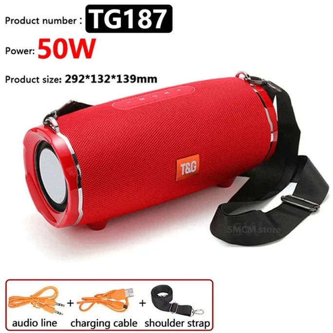 TG187 50W High Power caixa de som Bluetooth Speaker Waterproof