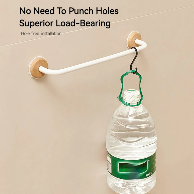 Wood Wall Mounted Bathroom Slipper Rack