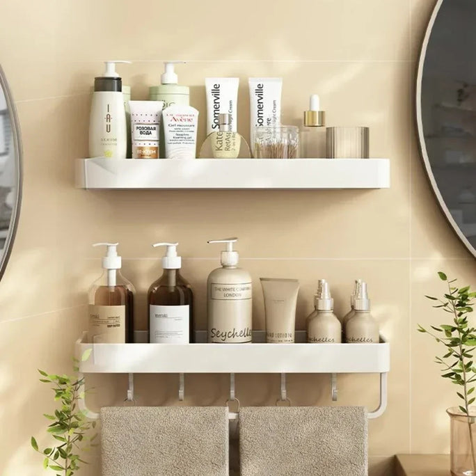 Bathroom Accessory Shelf Cream Kitchen Organizer
