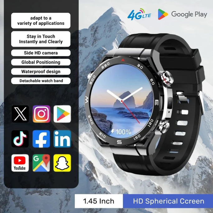 2025 A5 Pro 4G Smartwatch: Android OS