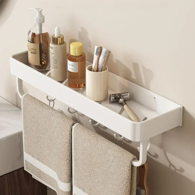 Bathroom Accessory Shelf Cream Kitchen Organizer
