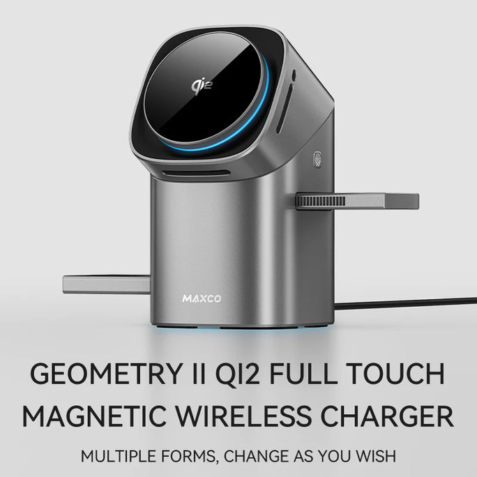 Qi2 Magnetic Wireless Charger Fast Charger 3-in-1