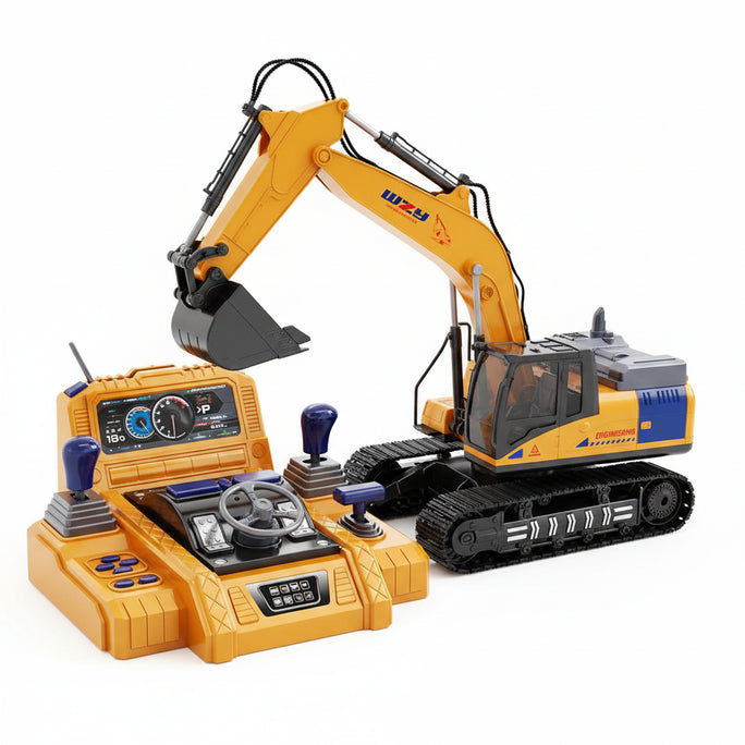 2.4G Remote Control Excavator Toy, Simulation Alloy Construction