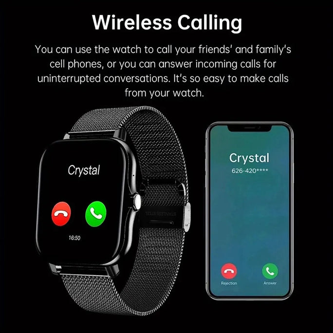 2025 Smartwatch Android Phone 1.44''Inch HD Screen