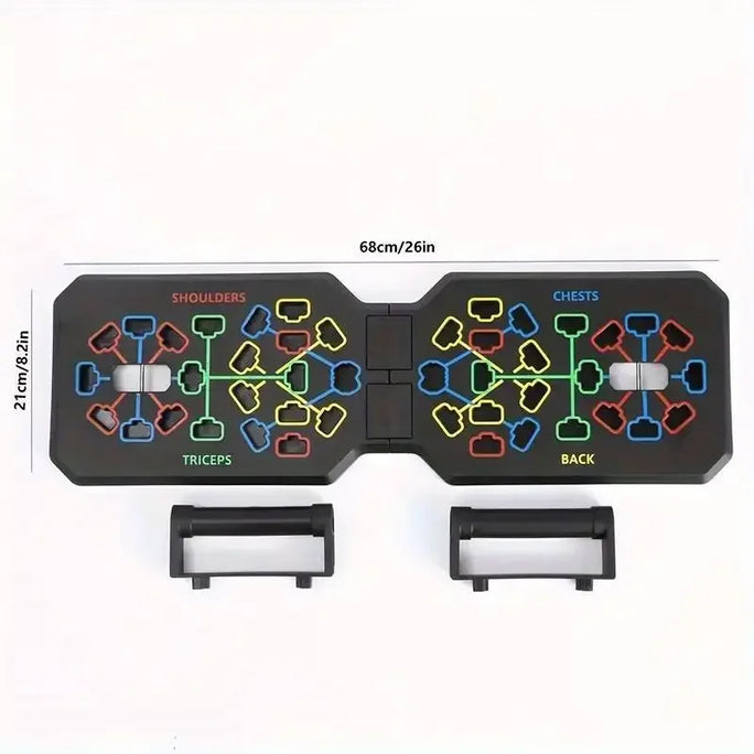 Portable Multifunctional Push-up Board Set With Handles Foldable