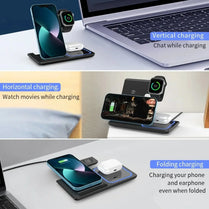 3 in 1 Wireless Travel Charger Stand For iPhone