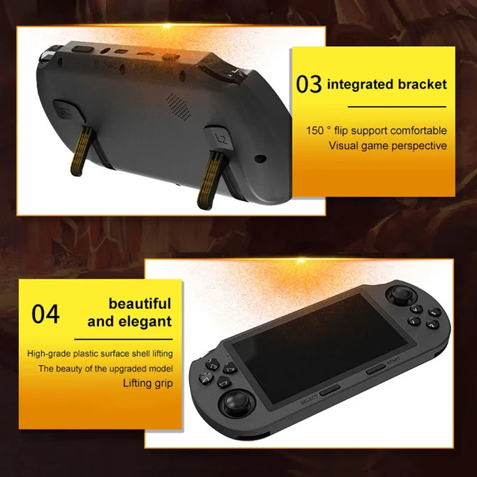 SF3000 Retro Handheld Video Game Console 4.5 Inch IPS Screen Game