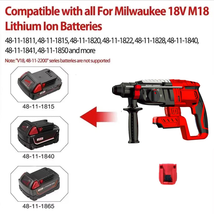 Brushless 28MM Electric Hammer Drill Multifunctional Rotary