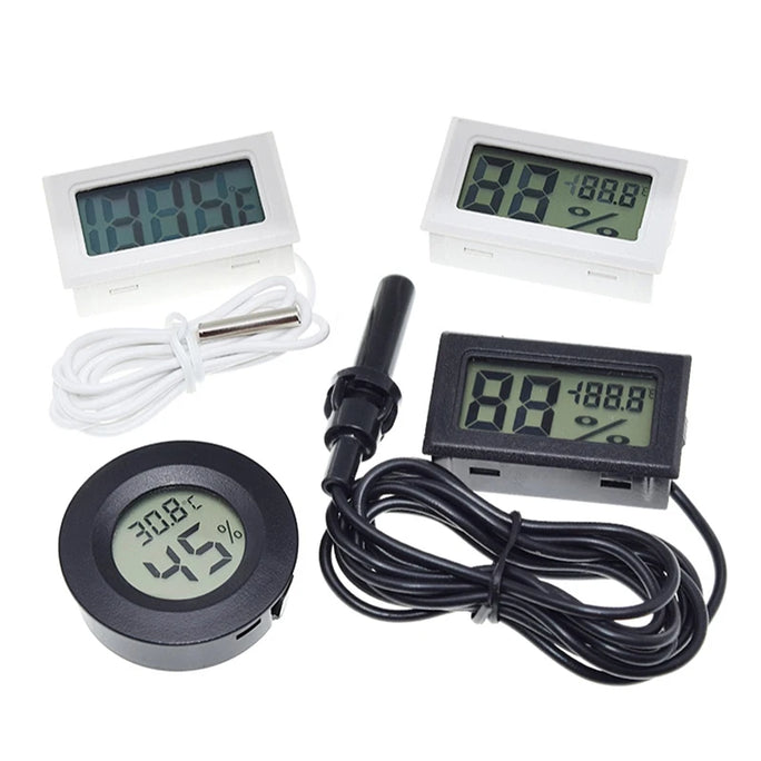 Mini LCD digital thermometer used for freezer temperature