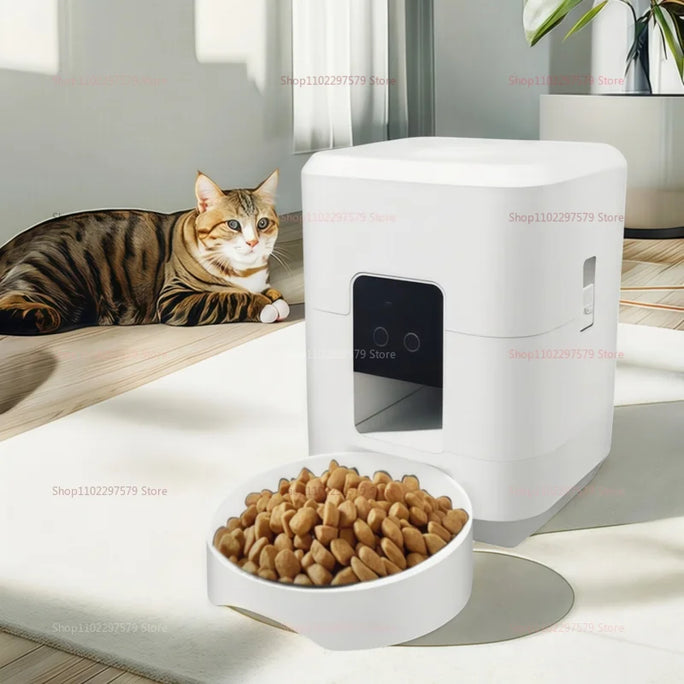 Smart Pet Feeder 2L Automatic Wifi Enabled Dry Food Dispenser for Cat
