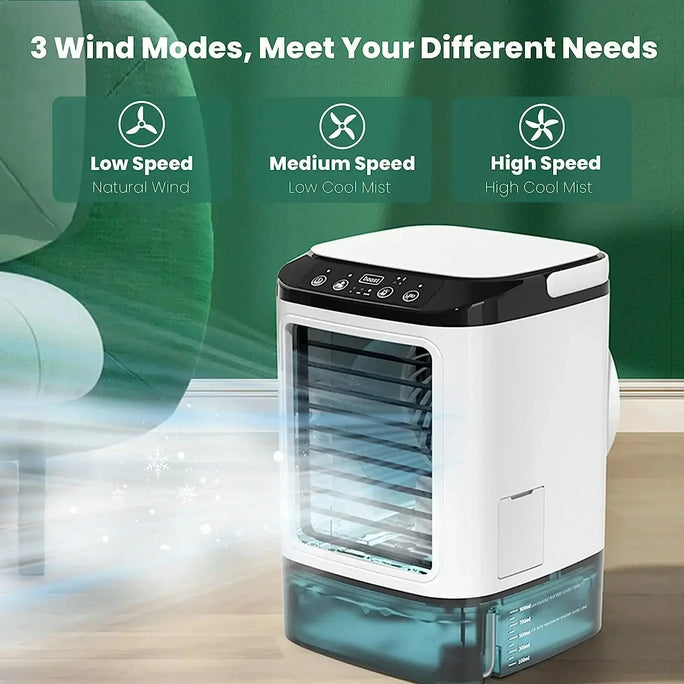 Portable Air Conditioner 3-Speed Small AC Unit Mini