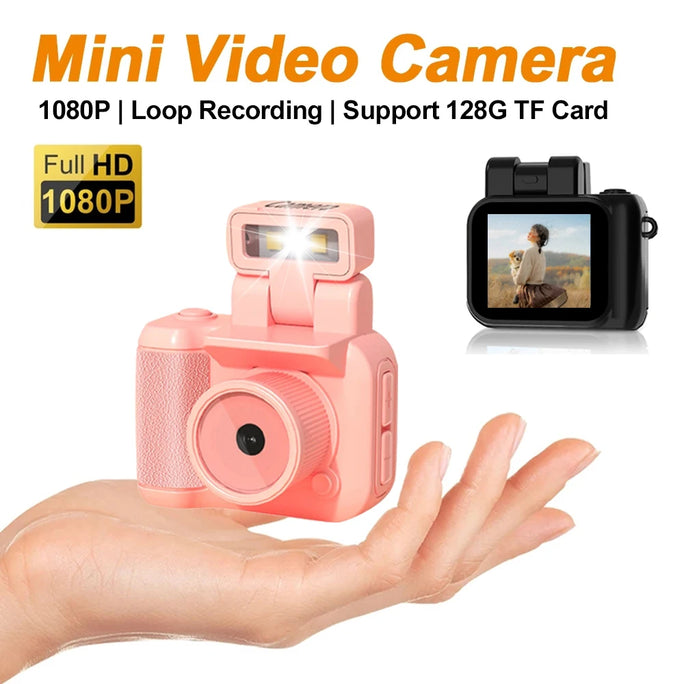 Y4000 Mini Camera With Screen HD 1080P Portable Retro Ultra Compact Mini