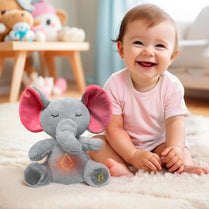 Baby Elephant Breathing Stuffed Animal Plush Doll