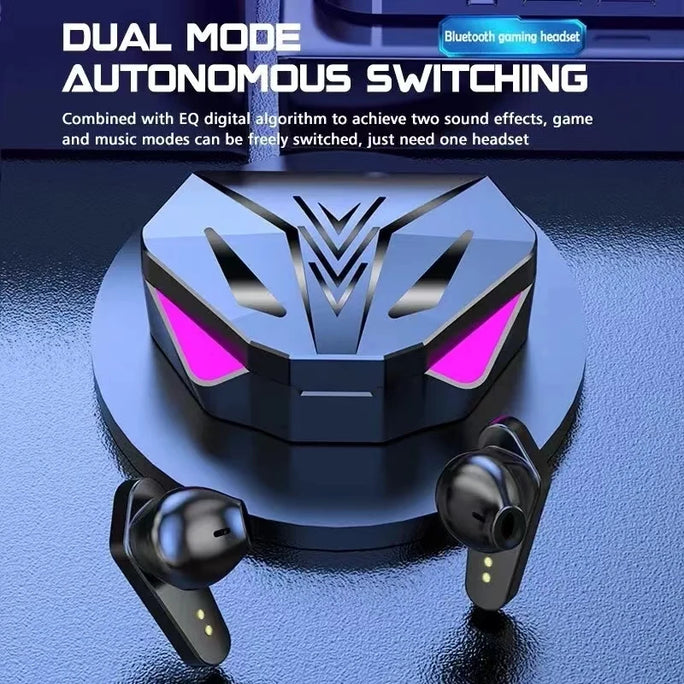 TWS Wireless Bluetooth Headset LED Display Gamer