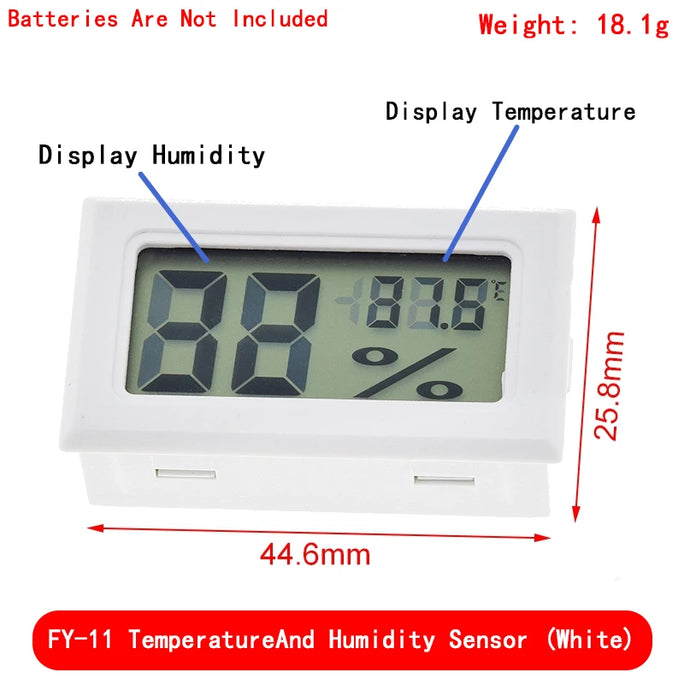 Mini LCD digital thermometer used for freezer temperature
