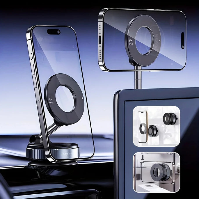 K007 Strong Magnetic Car Phone Holder Foldable Design 360°