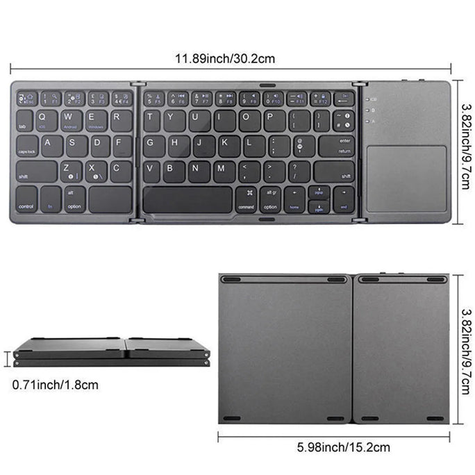 Folding Keyboard Wireless Bluetooth Keyboard