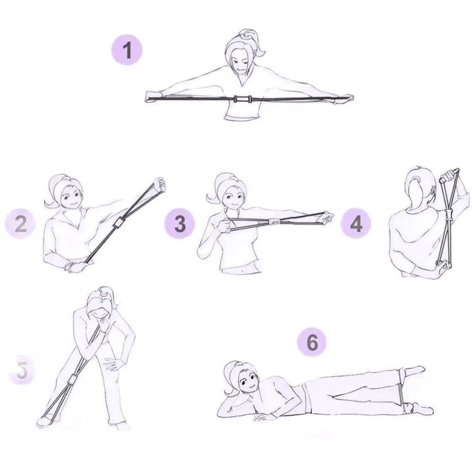 Yoga Elastic Exercise Bands Women Men