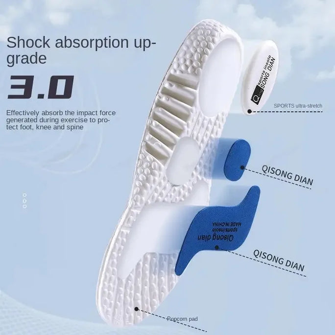Sport Insoles for Feet Soft Shock Absorption Inserts Template