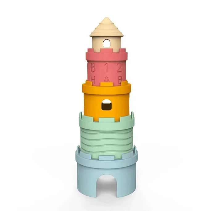 Baby Stacking Cups Montessori Bath Toy for