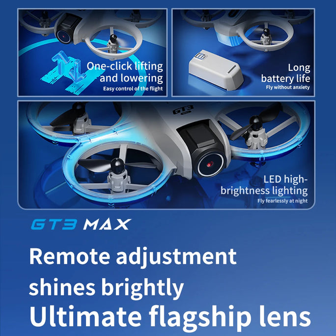 NEW GT3 MAX Drone 8K HD Camera 360°stunt Dual Lens GPS 5G WiFi
