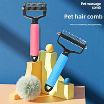 Pet Deshedding Brush Cat Comb Self Cleaning Hair