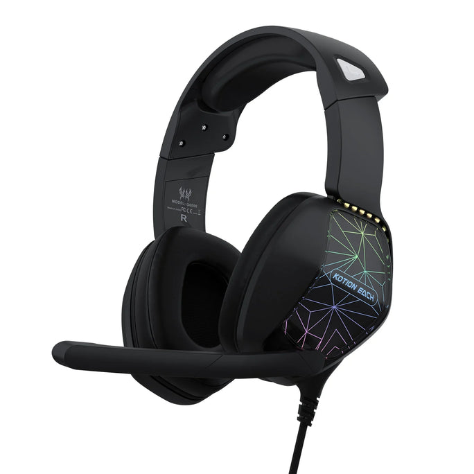 RGB Wired Gaming Headphones Headset with Noise Cancelling