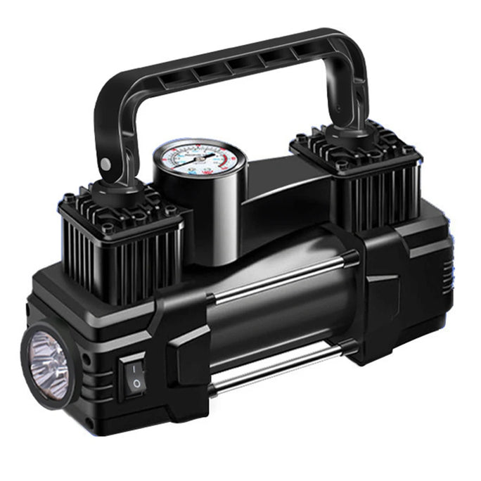 12V 150PSI Mini Air Compressor Dual Cylinder Heavy Duty Tire