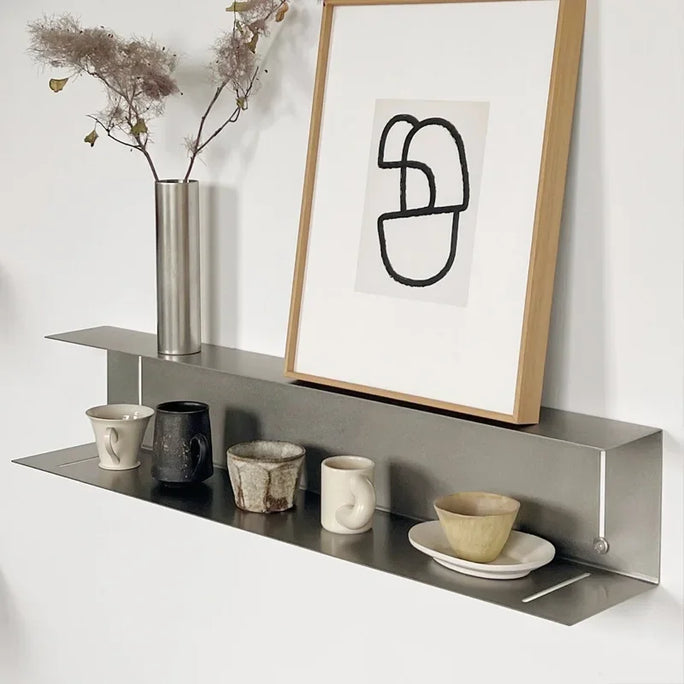 Stainless Steel Shelves Wall Storage Holders 2-layer