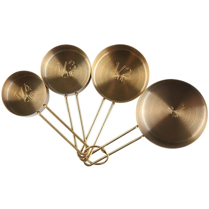 Baking tool copper-plated stainless steel measuring cup