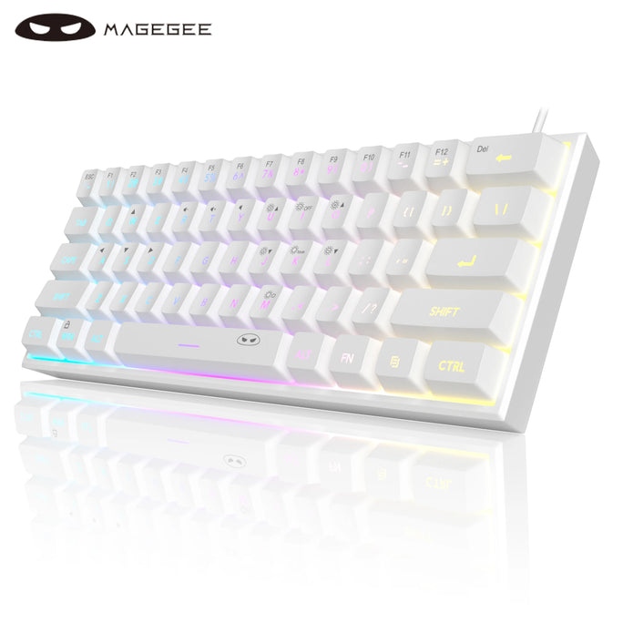 MageGee Mini 60% Gaming Keyboard, RGB Backlit 61 Key