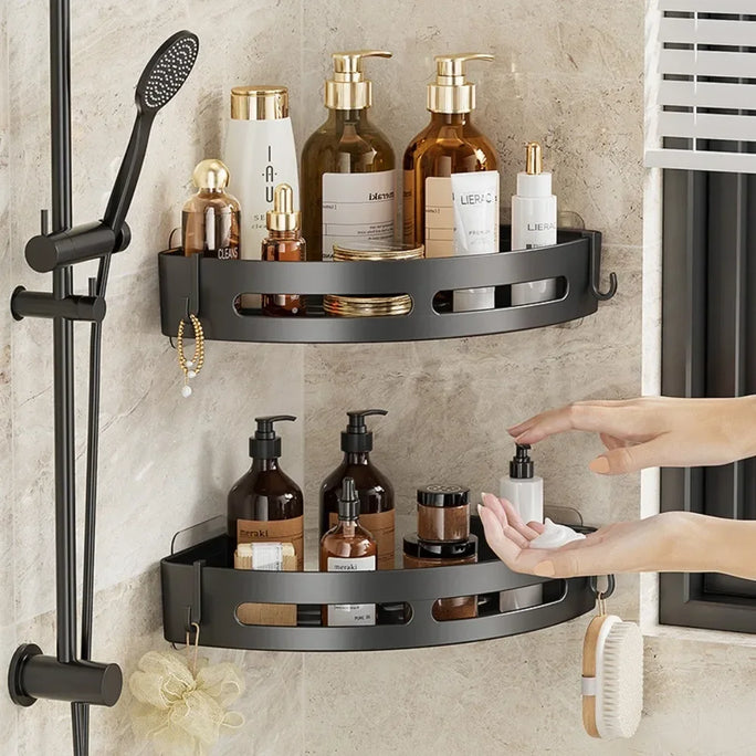 Bathroom Shelves Organizer No Punching Required Kitchen