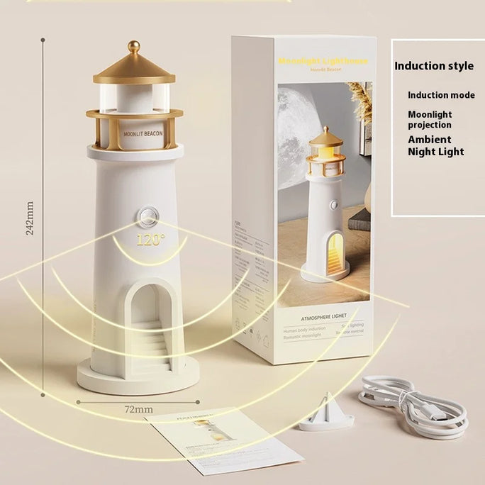 Moonlight Lighthouse Ambient Projection Lamp