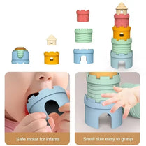 Baby Stacking Cups Montessori Bath Toy for